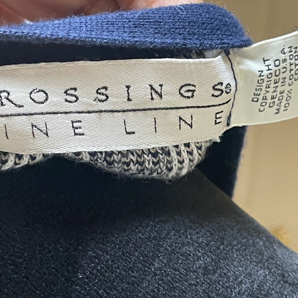 Crossings Fine Line 100% Cotton Sleeveless Button Up Sweater Vest Size XL - Picture 4 of 6